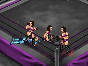 Fire Pro Wrestling World 18 Ryona Cammy And Samus