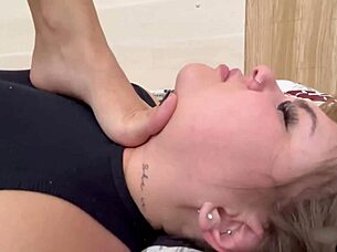 Seriously Dangerous Feet Domination In Bedroom With Brazilian Latina