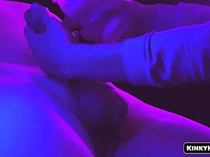 I Feel So Connected Giving Sensual Handjob To His Cock With Romantic Moans