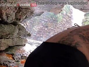 SEXY BRAZILIAN BABE GETS ROUGH FUCKING in Outdoor Waterfall Adventure with Muscular Stud