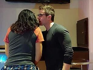 Oh damn, this slutty niece finally gives up her ass and squirts everywhere!