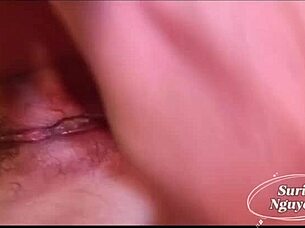 Hot Video Shows Teen 18+ Vietnamese Girlfriend Getting Wet Creampie In Tight Pussy