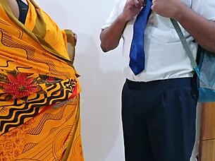 so this indian bhabhi is using her student for some wild fun and personal satisfaction