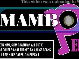 queen kimi slim brazilian alt cutie returns for dap with huge gapes atm monster cock ob413