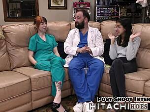 Lesbian Experiences Intense Hitachi Orgasms In POV