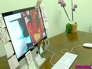 hey check out this hot sex with cum thirsty brunette slut jessica valentina