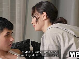 vip4k experienced brunette girlfriend gives moaning rimjob and ass licking