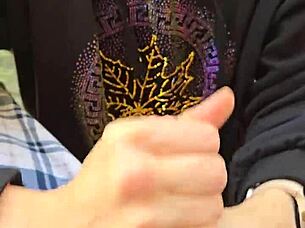 Wife Gives Homemade Blowjob While Smoking Then Swallows Cum