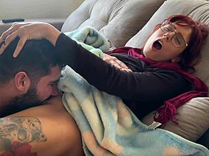 Ever caught a muscular bodybuilder babe masturbating in garage and helped her orgasm passionately?