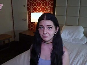 Brunette Lily Thot's Ass Creampie