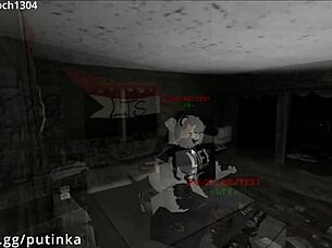 bbc dominated snowbunny girl in roblox condo with unexpected creampie action