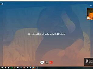 Skype camgirl shows off big tits and ass fingering