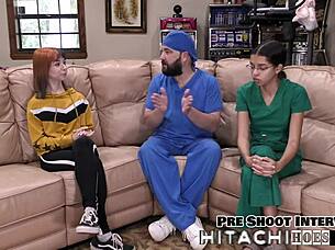 Lesbian Experiences Intense Hitachi Orgasms In POV