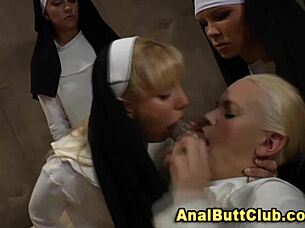 Hey, check out these ass fucked nuns sucking with toys! 🍑🔥