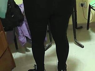 Does This Curvy Maid Cougar Get Fucked Hard In Lingerie And Leggings?