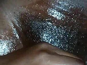 Tipripy's Oiled Pussy Gets Overfilled With Cum From Massive Black Cock In Doggystyle Action