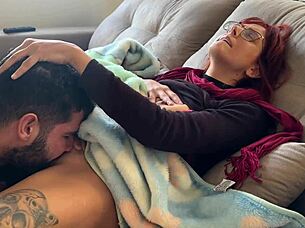 Ever caught a muscular bodybuilder babe masturbating in garage and helped her orgasm passionately?