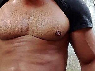 yuri gaúcho the brazilian bear pounds his huge cock solo with massive cumload