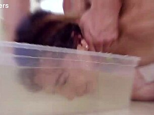 Francys Belle dives into intense 5on1 session with ATM, DAP, manhandle, gapes, pee drink, squirt, and swallow action.