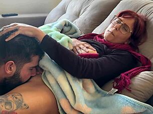 Ever caught a muscular bodybuilder babe masturbating in garage and helped her orgasm passionately?