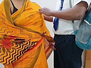 so this indian bhabhi is using her student for some wild fun and personal satisfaction