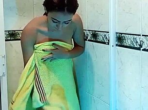 Hey, my buddy sneaks into the shower and pounds me with his big cock in wet passionate action