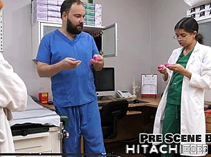 Lesbian Experiences Intense Hitachi Orgasms In POV