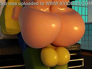 Big Cock Pounds Bent Over Babe With Huge Tits And Ass