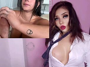 Hot busty Latina riding her lover wild! 🔥🍑