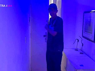 Blonde skinny slut takes huge cock in fetish pounding