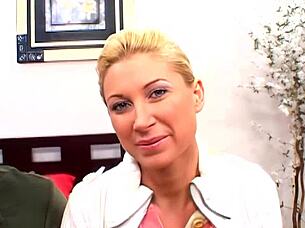 devon lee ties the knot but craves more monster cock action in lingerie. she bends over for deep anal with gaping and facial cumshot.