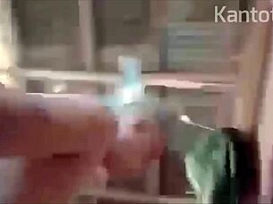 Why sneak up on that sexy milf wife for wild sex while her man's away at work