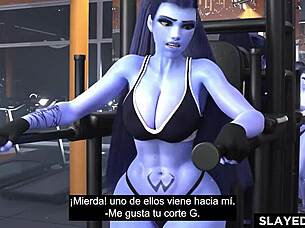 Widowmaker faced a wild encounter with a massive cock leading to intense creampie action.