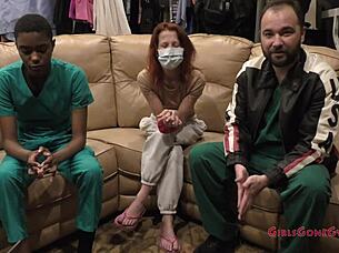 Slapping Jewel During Hooters Examination