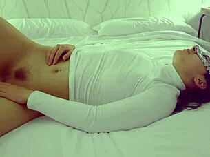 Whoa, check out this Spanish teen teasing her teacher with solo pussy play!