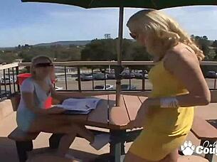 Melanie jayne and monique alexander dive into hot lesbian action with strapon toys