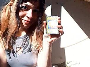 Teen blonde cute latina sexy beautiful in costumes lipstick outdoor pretty cosplay