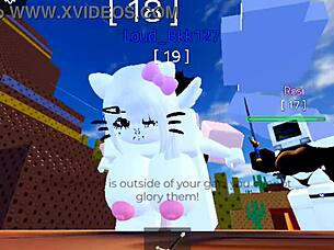 Intense Crossdressing Sex Session in Roblox Condo