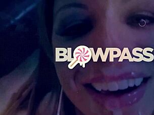 Why resist when busty redhead milf gives sloppy blowjob and handjob in pov?