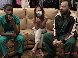 Slapping Jewel During Hooters Examination