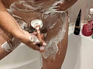 oh man i caught my naked friend in the shower all wet and steamy  