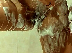 oh man i caught my naked friend in the shower all wet and steamy  