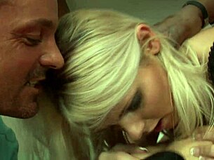 silvie deluxe craves huge cock for deep anal and gaping asshole in fishnets