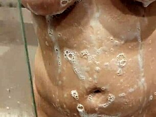 oh man i caught my naked friend in the shower all wet and steamy  