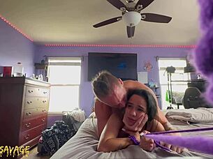 hey check out this wild day with a hot amateur latina couple getting steamy