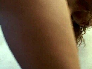 After work he finds a milf at home ready for intense oral pleasure in the living room