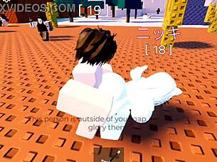 Intense Crossdressing Sex Session in Roblox Condo