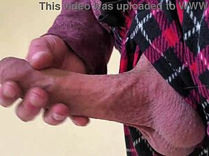 Dick flash with huge cum load risking neighbors spotting me on stairs 😈💦