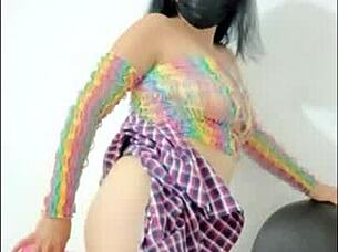 look at me opening my pussy and inserting this pink dildo to show my wet hole