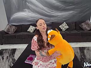 Porn First Timer Alert As Lucia Rossi Experiences Creampie In Pigtails Pov With Small Tits